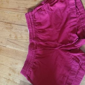 Red old navy shorts size medium